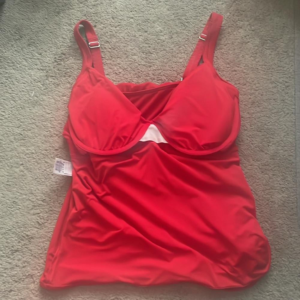 Lands End Underwire wrap tankini top 16D - Picture 4 of 4